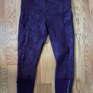 Lululemon floral crop legging